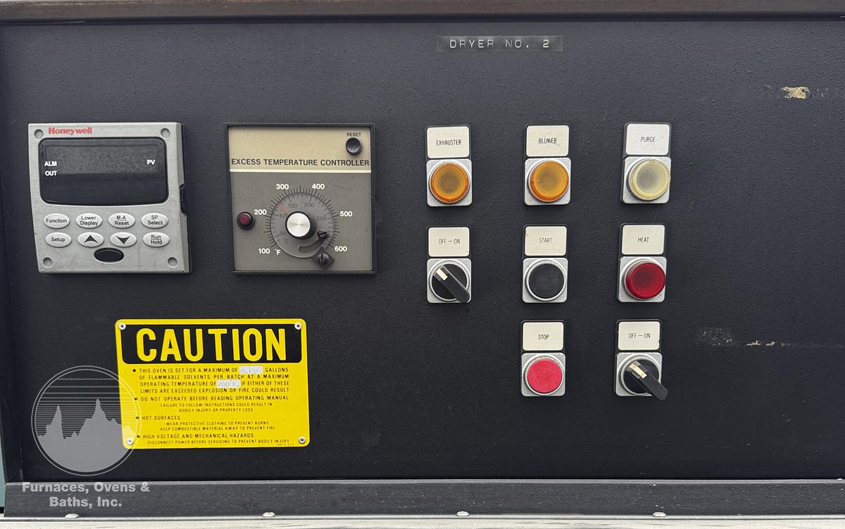 Used 24"W x 24"H x 24"Dp, Grieve AA-500 Solvent Rated Cabinet Oven, 500-F