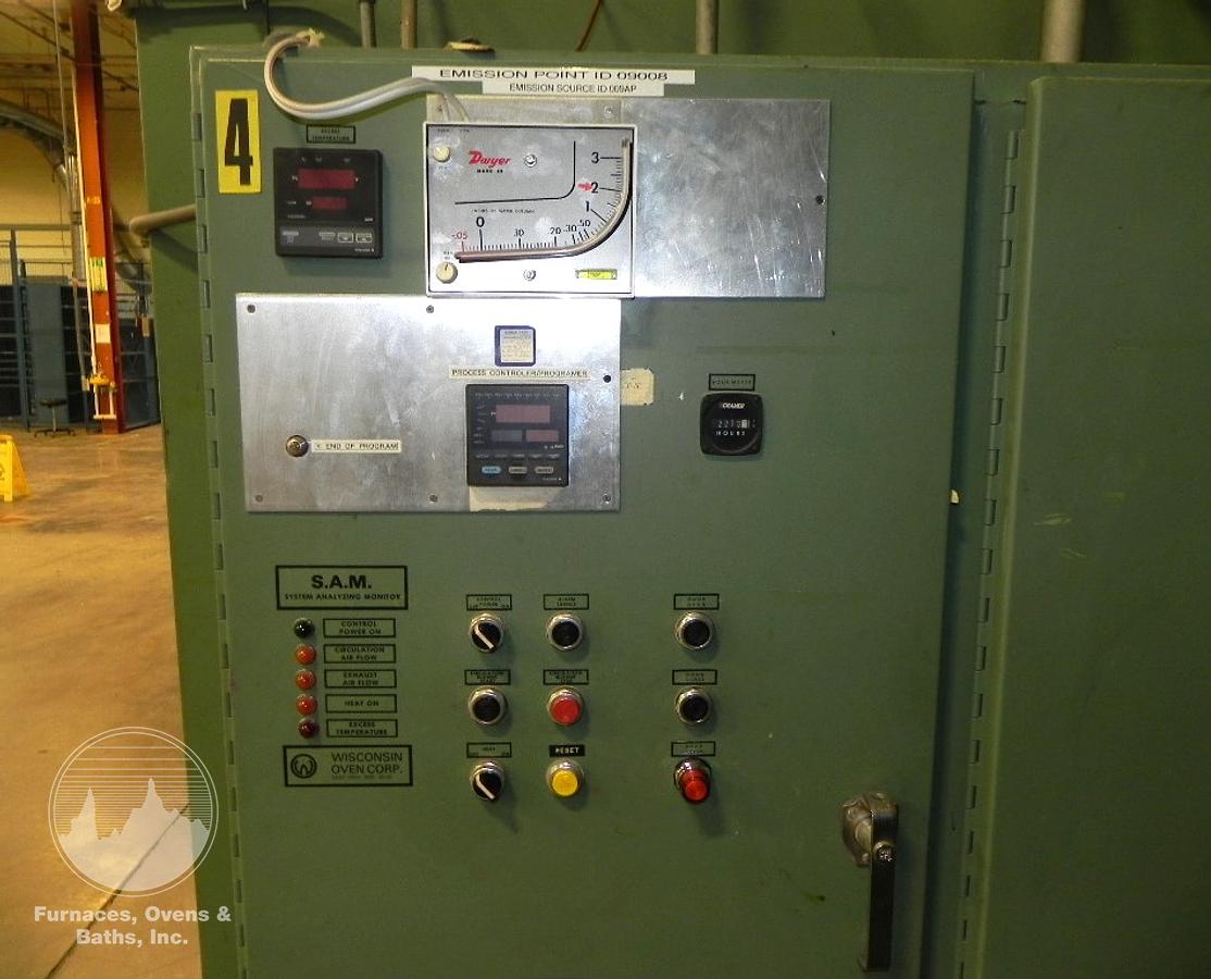 Used 72"W x 72"H x 132"L (11'), Wisconsin Walk-In Oven SWT-6116-E, 600°F, Electric, Powered Exhaust