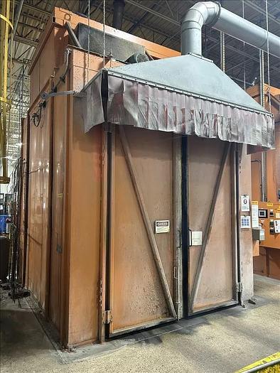 Used 96"W x 120"H x 144"L, Wisconsin Walk-In Oven SWH-81210-G, 500°F, Gas Fired w/Carts