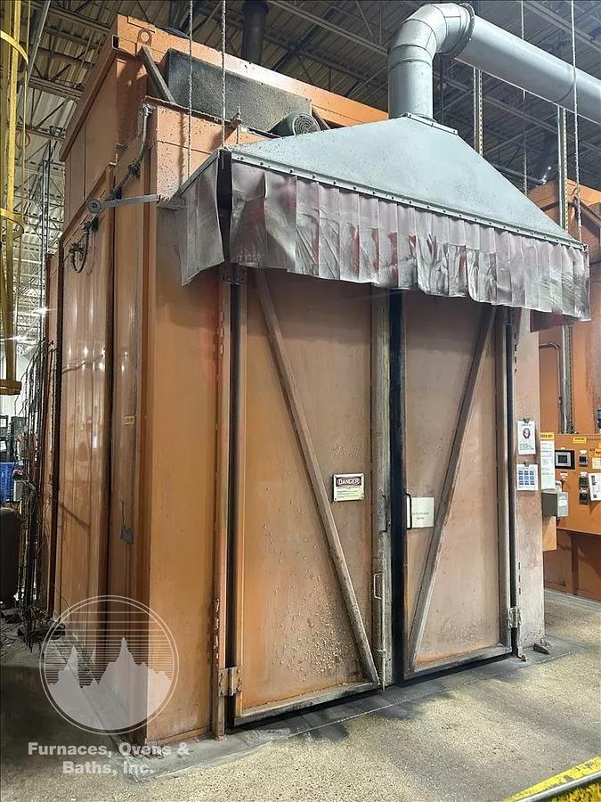 Used 96"W x 120"H x 144"L, Wisconsin Walk-In Oven SWH-81210-G, 500°F, Gas Fired w/Carts