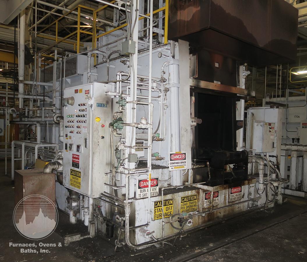 Used Surface Combustion Super Allcase Integral Quench Furnace, 36"W x 36"H x 72"L, Pro Electric, 1750°F