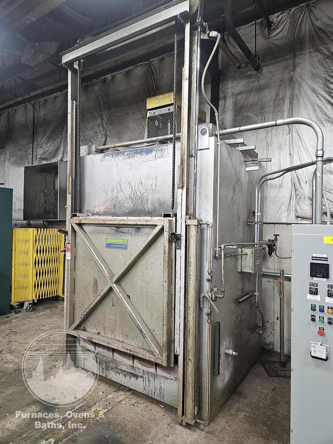 Used 48"W x 48"H x 48"L Lindberg Box Tempering Furnace, 1250°F, Electric