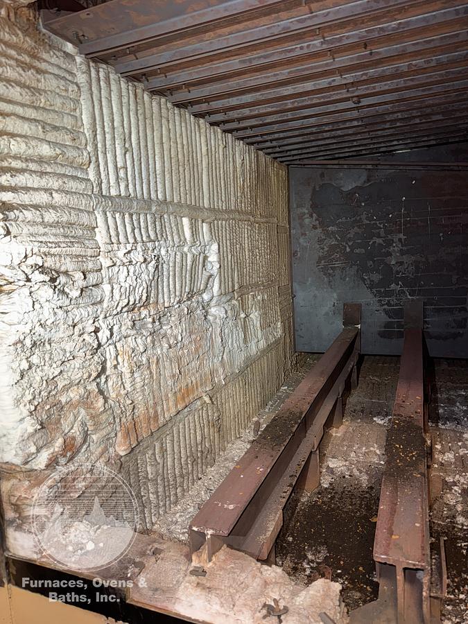 Used 36"W x 30"H x 72"L, Gasbarre, 1300°F, Gas Fired, Fiber Lined, 6000 Pound Capacity