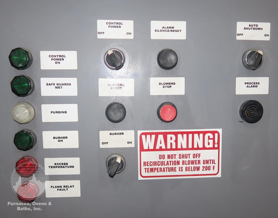 Used 72"W x 72"H x 84"L, Wisconsin, 500°F, Gas Fired