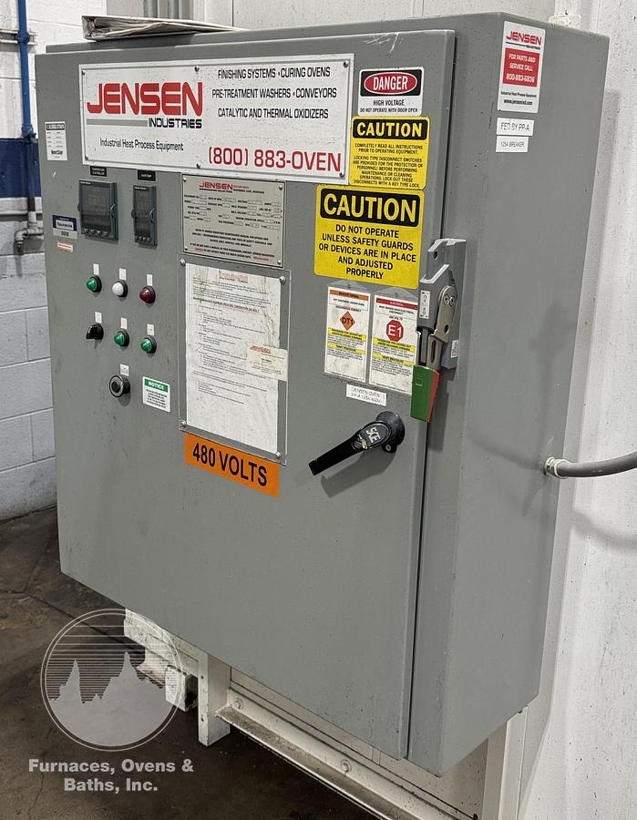 Used 80"W x 76"H x 90"L, Jensen Industries, 500-F, (300-F w/Solvents), Electric, Solvent Rated