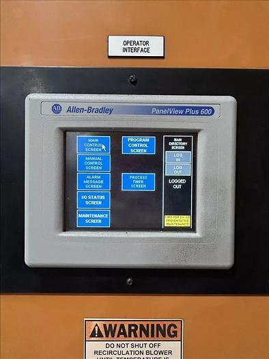 Used 96"W x 120"H x 144"L, Wisconsin Walk-In Oven SWH-81210-G, 500°F, Gas Fired w/Carts