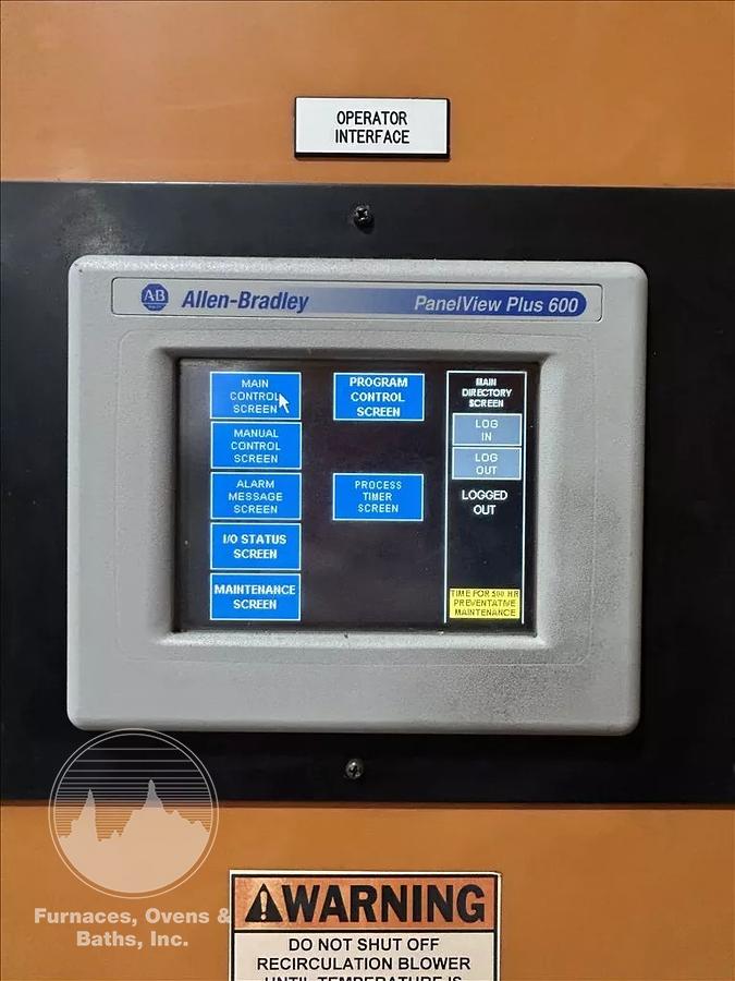 Used 96"W x 120"H x 144"L, Wisconsin Walk-In Oven SWH-81210-G, 500°F, Gas Fired w/Carts