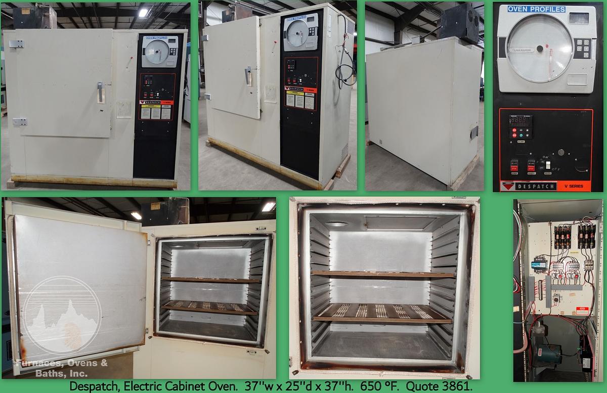 Used 37"W x 37"H x 25"L Despatch Industries VRD2-19-1 Solvent Rated Cabinet Oven, 650°F, Electric