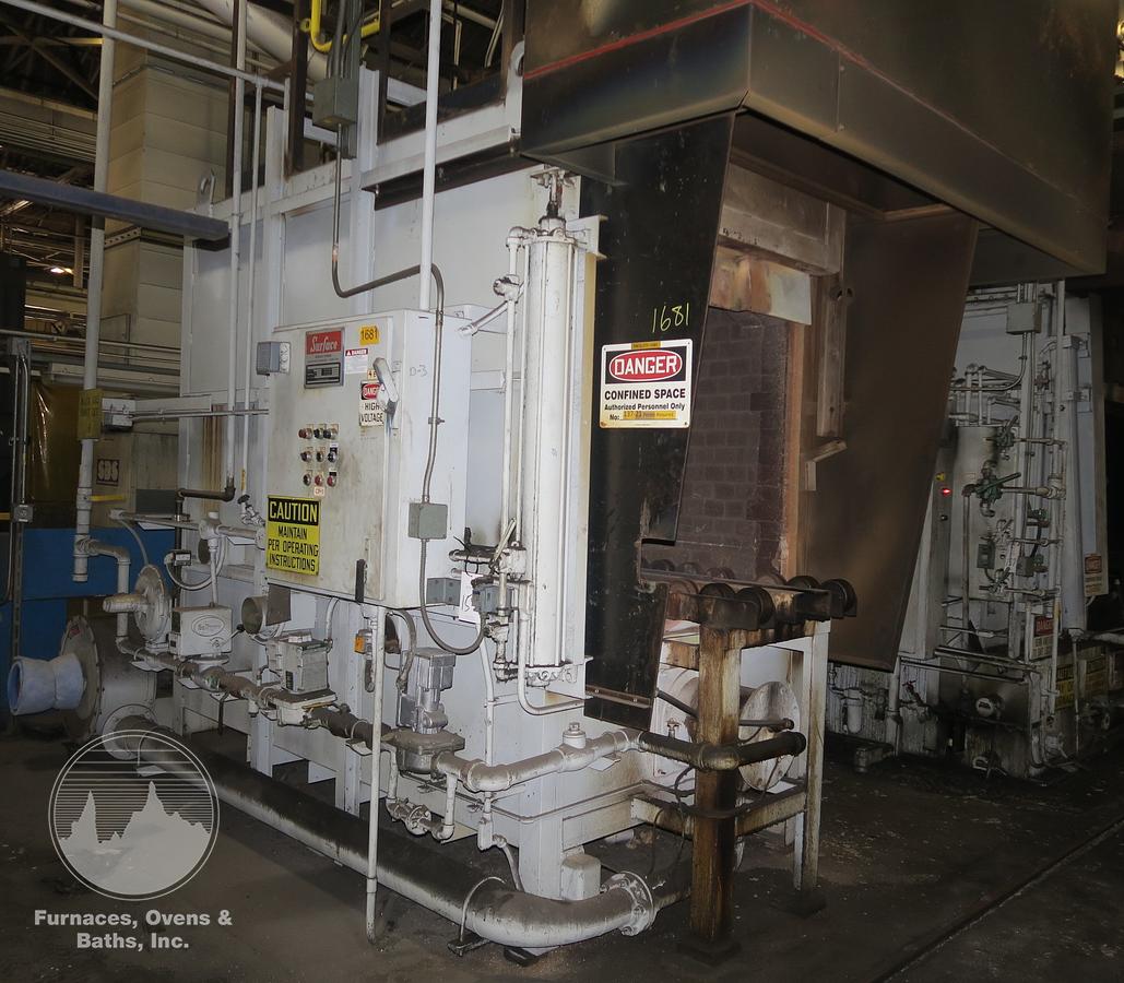 Used Surface Combustion Box Temper 36"W x 36"H x 72"L, Gas Fired, 1400°F