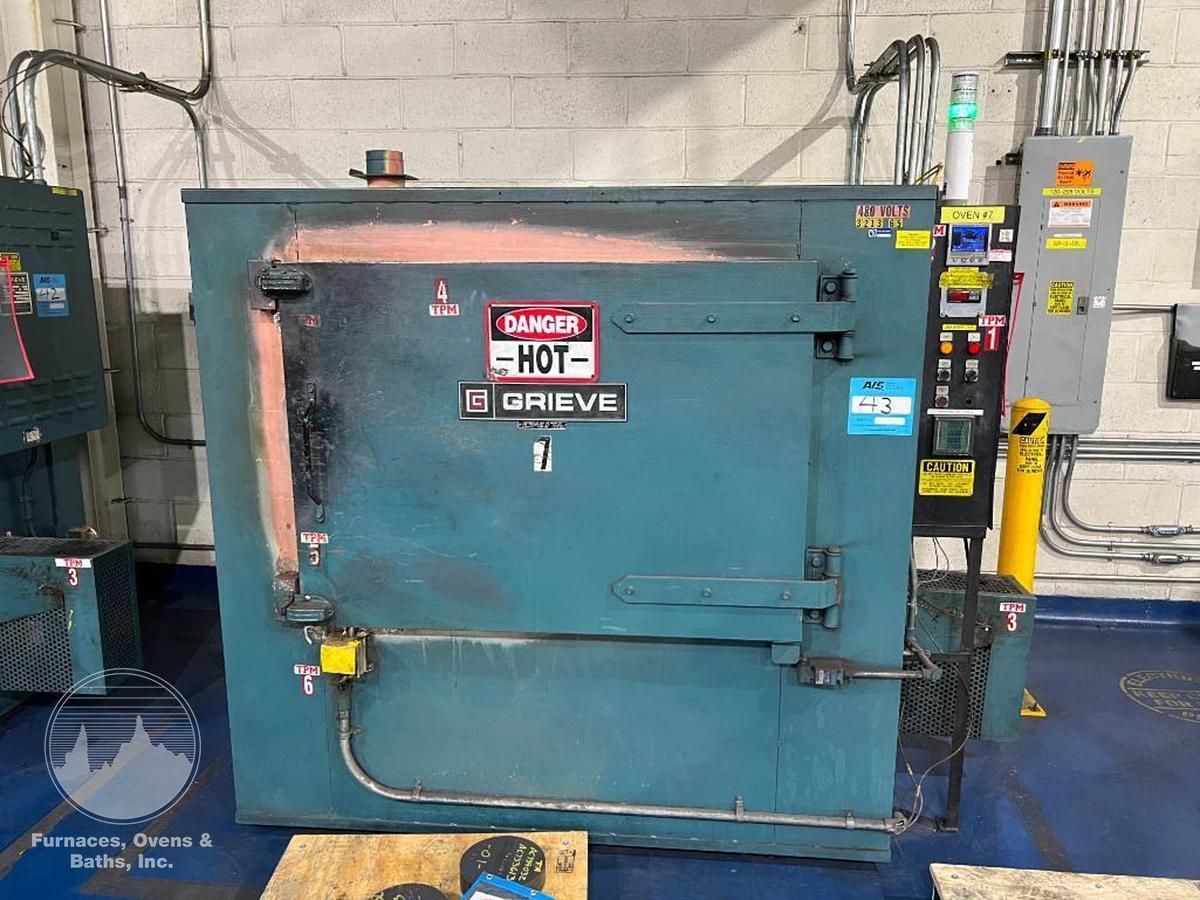 Used 38"W x 26"H x 20"L Grieve HX-1250 Cabinet Oven, 1250°F, Electric