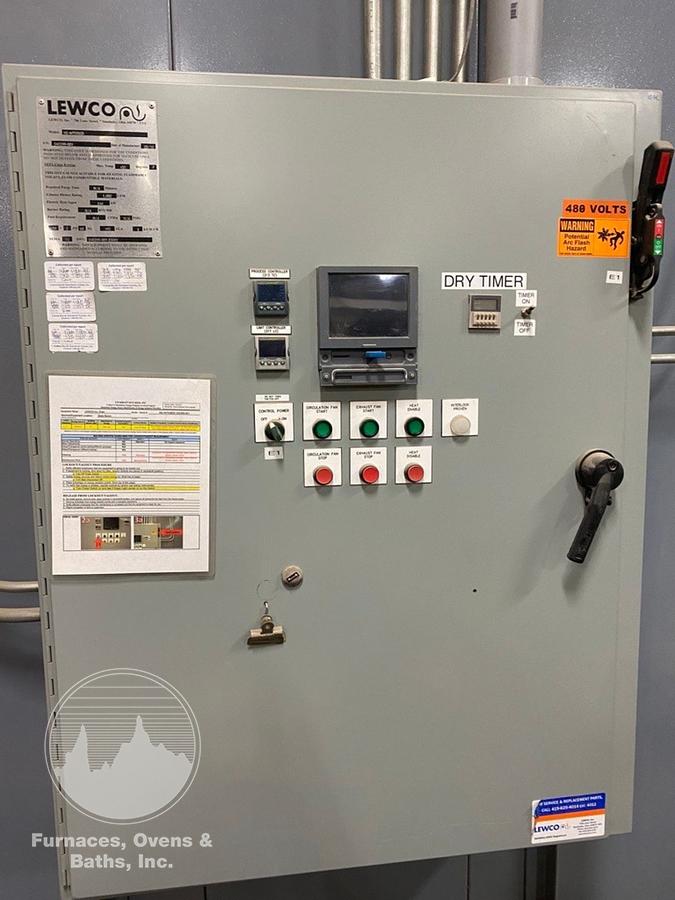 Used 84"W x 84"H x 264"L (22'L), Lewco, Electric Walk-In Oven, 500°F, Double Ended