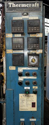 Used Thermcraft Atmosphere Rotary Hearth Furnace - 48” Diameter Hearth, 14” wide x 11” high opening, 1700-F