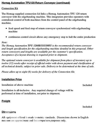 Used Homag Ambition 1440 Edgebander