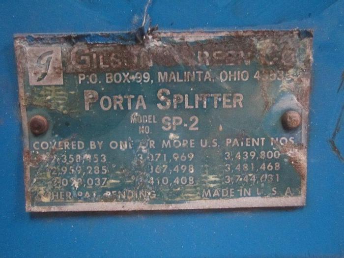 Used Cutter, Splitter, Universal, SP-2, C/st, Gilson, 2" #S739625