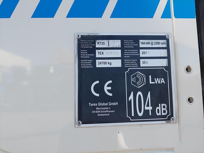 Used Terex RT 35 Mobile Crane