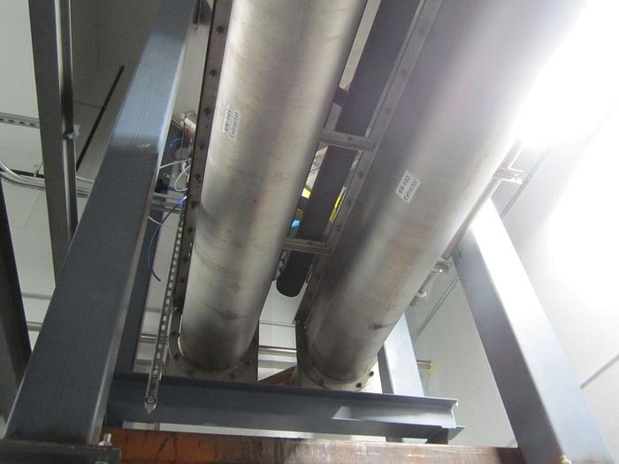 Used 12" Diameter x 20" Long Stainless Steel Auger Screw Conveyor