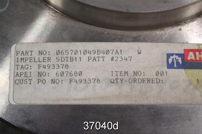 Unused Warren 5DTB11 Pump Impeller, 65701049 #37040
