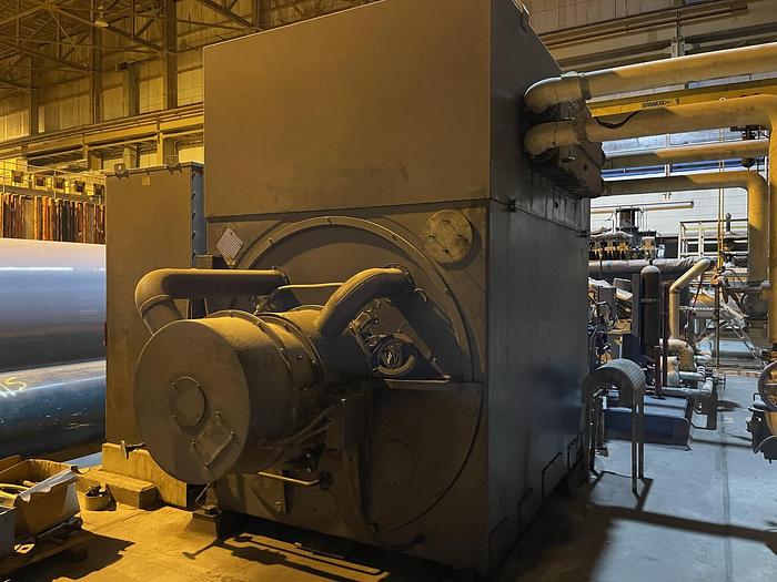 Used 10 MW TURBINE GENERATOR EM ELECTRIC MACHINERY BRUSHLESS SYNCHRONOUS GENERATOR REBUILT 2018