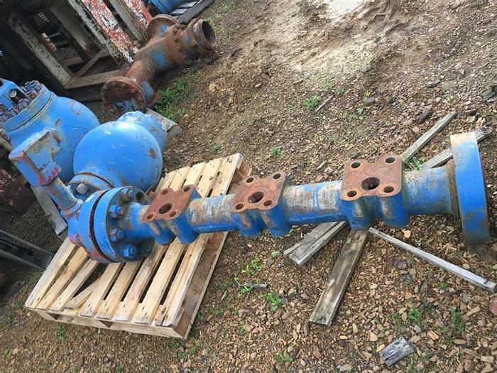 Used Pulsation Dampener with Triple Discharge Manifold