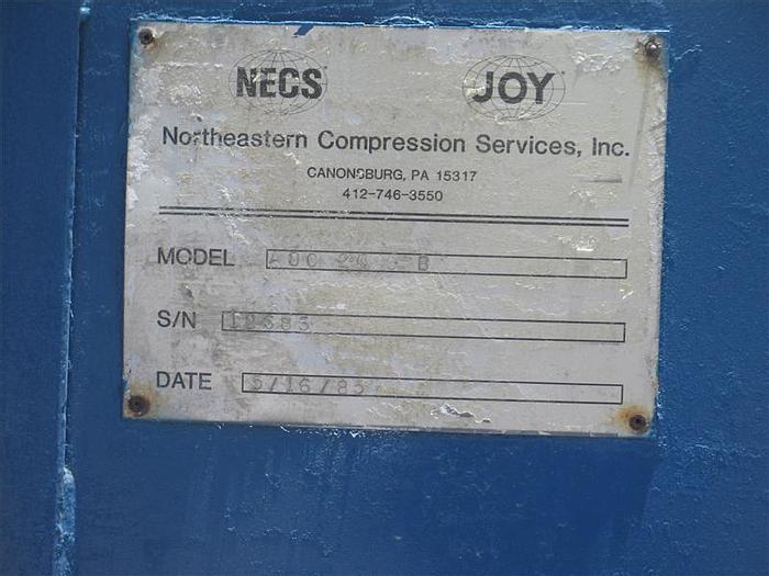 Used 1985 Joy WB12 Air Booster Single Stage