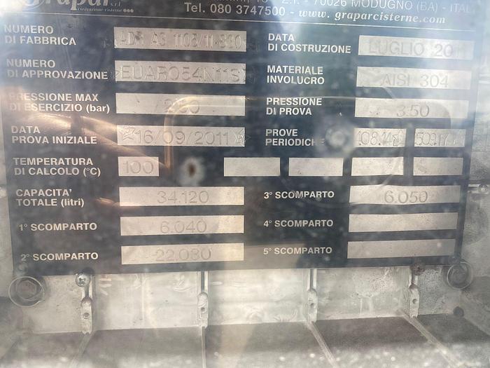 Usato 2011 GRAPAR-MENCI CISTERNA ISOTERMICA