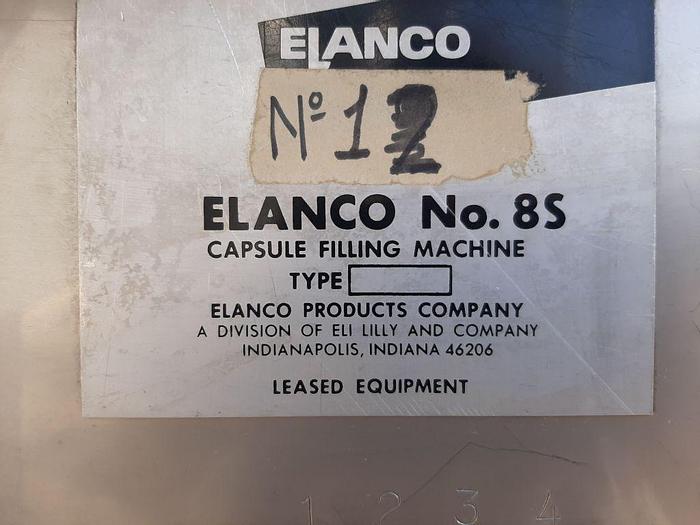 Used Filler, Capsule, Semi-Auto, Elanco, Mdl 8S #S744304