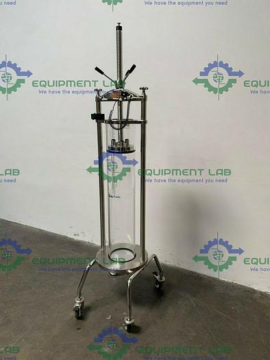 Used Millipore QuikScale 200 x 1100 Chromatography Column 33 Liter w/ Hand Pump