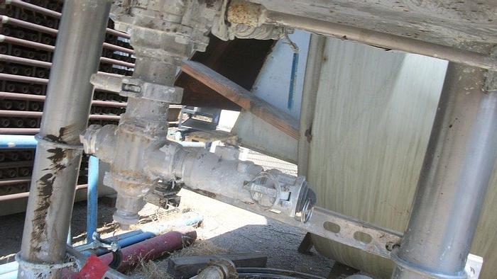 Used Tank, 300 Gallon, S/st, Jkt, Agit, 36" x 66", DB/FT, (2) #C741850