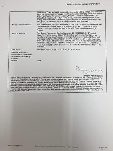 Caterpillar 3512B ABS Marine Generator sets New 600 V