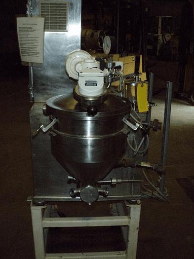Used 10 LITER KORUMA HOMOGENIZING MIXER SYSTEM – S/S – VACUUM – JACKETED #8152