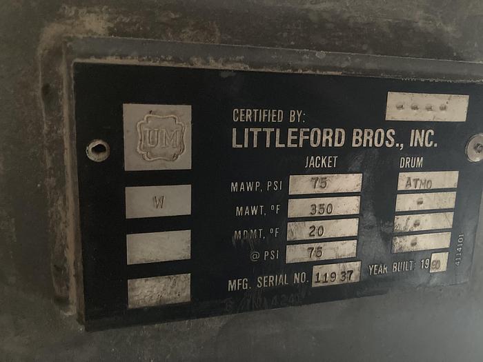 Used 1990 Littleford Mixer