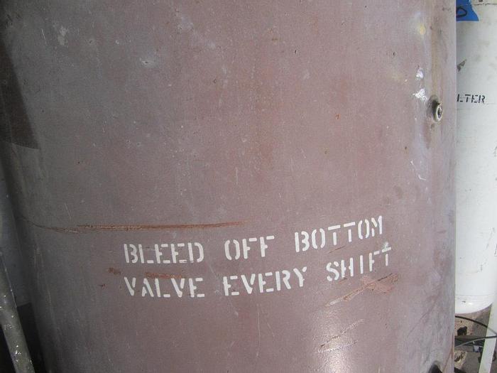 Used Tank, 400 gallon, C/st, Roy Hanson, Air Rec, 36" x 7'Tank, 400 gallon, C/st, Roy Hanson, Air Rec, 36" x 7' #S739961