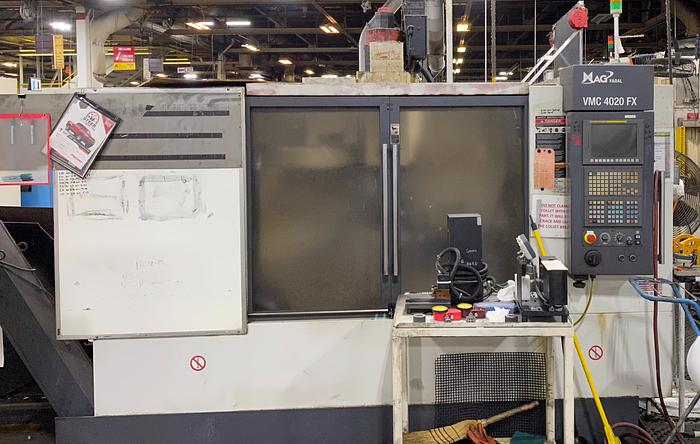 Used FADAL MAG 4020 VMC WITH FANUC Oi CNC CONTROLS & 4TH AXIS INDEXER
