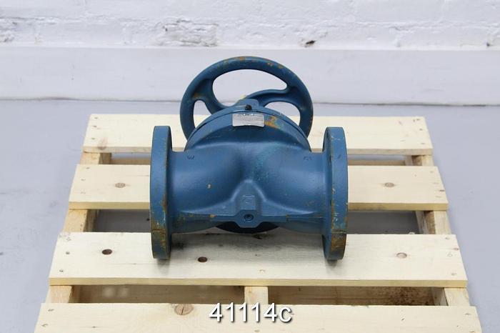 Used ITT 4" Diaphragm Valve, Cast Iron Body #41114