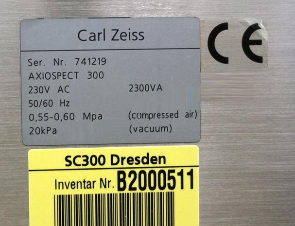 Used Zeiss/HSEB Axiospect 300 Automated Wafer Inspection and Review station for 200mm/300mm wafers