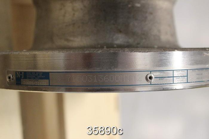 Used Neles Jamesbury 4" Air Operated Ball Valve, 7150313600MTT #35890