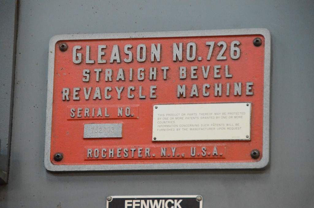 Usado GLEASON 726 Talladoras de grupos conicos #7345