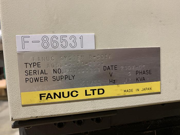 Used FANUC M710iC/70T GANTRY ROBOTIC SYSTEM, R30iA, 8' TALL RAIL X 11'6" OF TRAVEL