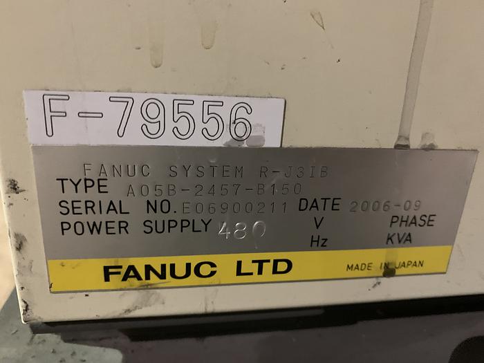 Used FANUC S500iB 15KG X 2757MM REACH 6 AXIS CNC ROBOT