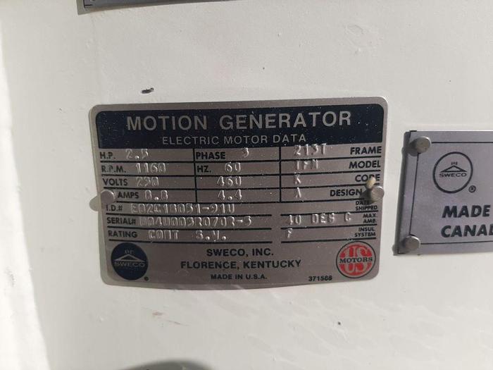 Used Screen, Sweco, 60", C/st, Double Deck, 2.5 HP #S744523