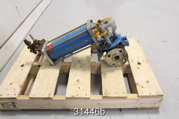 Used Neles 530S313600TT 1.5" Control Ball Valve #31446