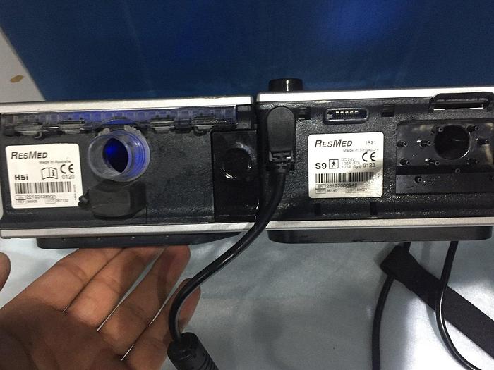 Gebraucht ResMed S9 Autoset Schlaftherapiegerät Schlafapnoe Beatmungsgerät mit H5i Warmluftbefeuchter