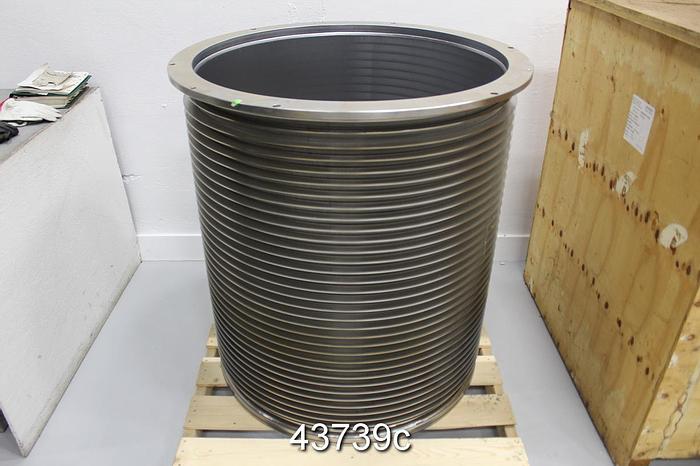Unused GL&V UV500 Stainless Steel Pressure Screen Basket, .130mm Slots #43739