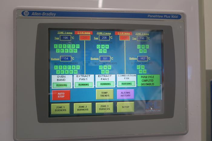 Used Steel Belt Tunnel Oven 1.1m wide x 24m baking