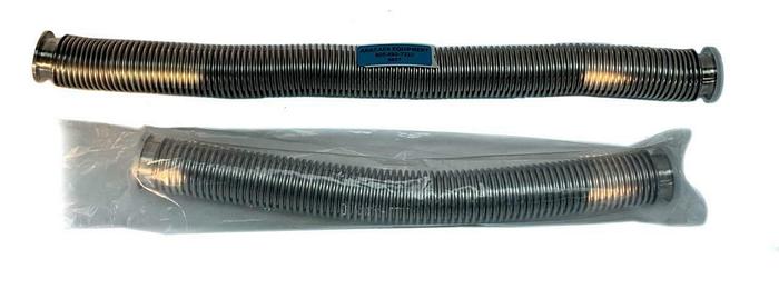 Used KF40 Corrugated Bellows Flex Hose, SS, Length 28", 20" Lot of 2 (8607)W