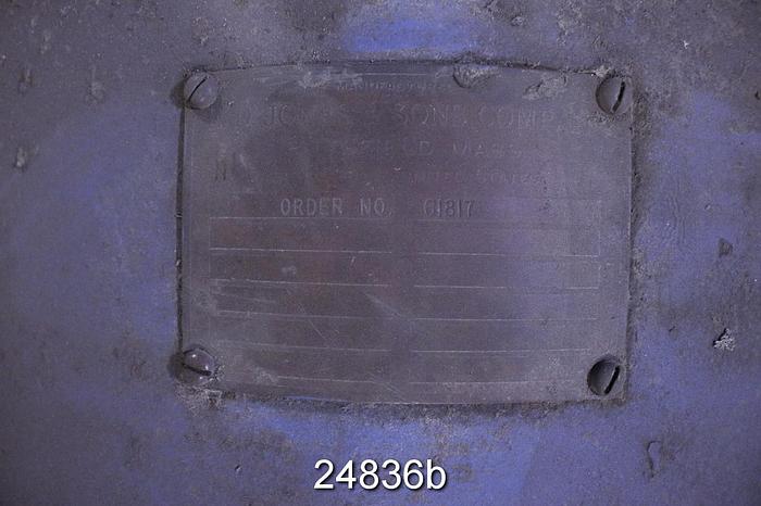 Used Ed Jones STOCKMASTER Conical Refiner, 12", Jones Type Pd Plug #24836