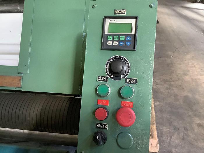 Used 62" WIDE SHAR MANUFACTURING CENTERWIND INSPECTION AND REWIND MACHINE