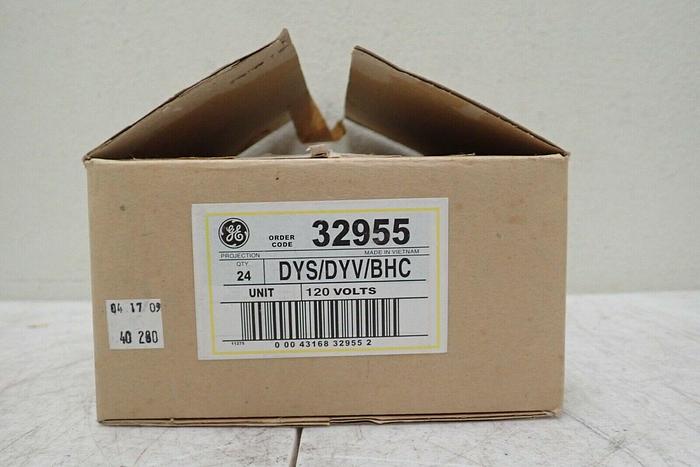 Used Case of 24 GE DYS/DYV/BHC Quartzline Projection Lamps Bulbs 600W 120V