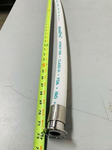 Used AdvantaPure APSM-P-1000 2" x 72" Flexible Silicon Hose 150PSI