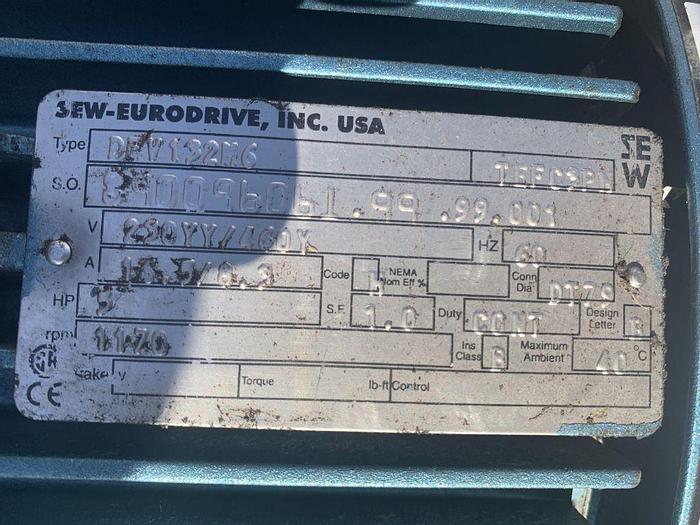 Used Votator, 6" x 36", Triple Barrel, 316 S/st, Alfa Laval, Contherm #C744219
